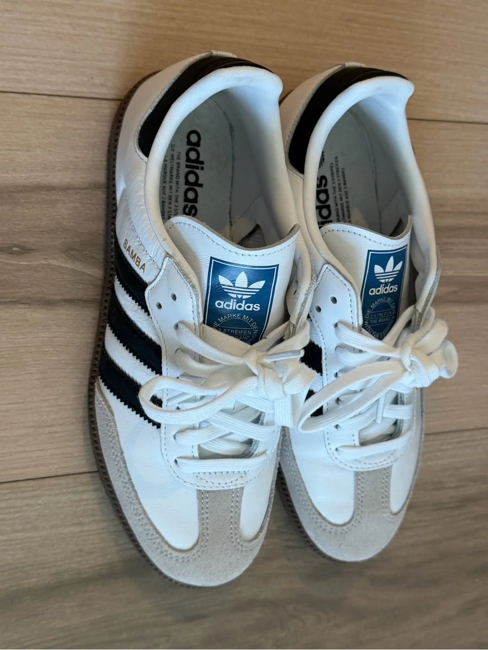 Adidas OG Samba Sneakers (Cloud White / Core Black) - Picture 1 of 9